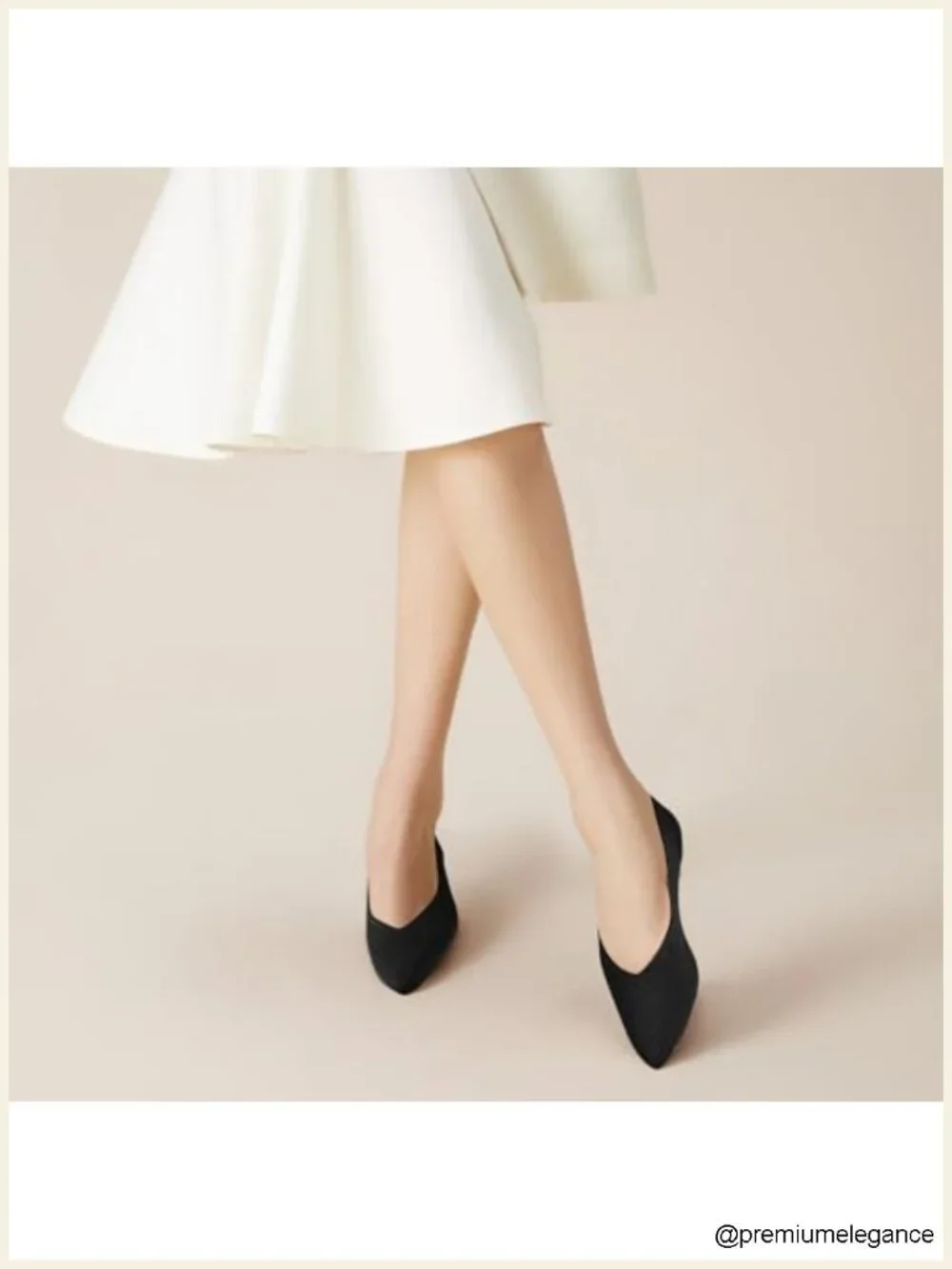 Women's Knit Ballet Flats Pointed Toe Slip-On Dress Shoes Comfortable Work Flats